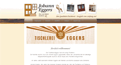 Desktop Screenshot of johanneggers-tischlerei.de
